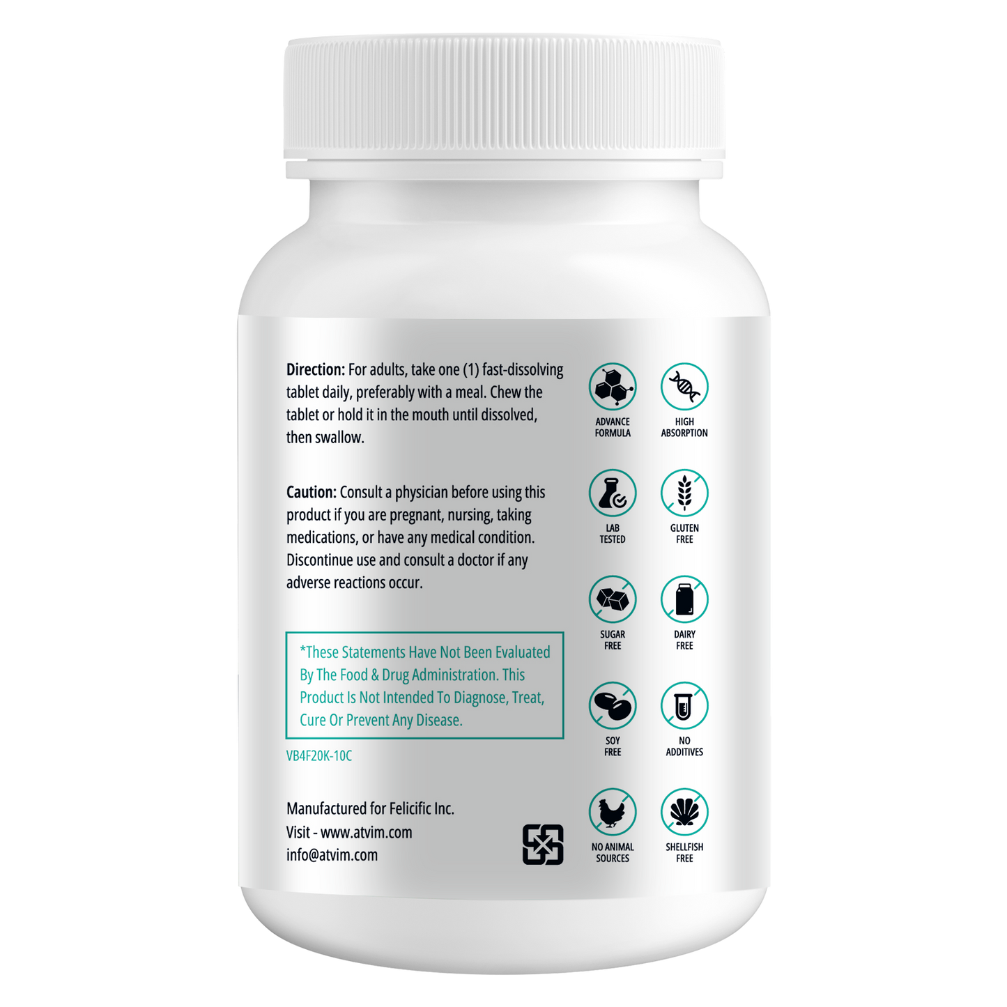 Atvim High Potency Methylcobalamin Vitamin B12